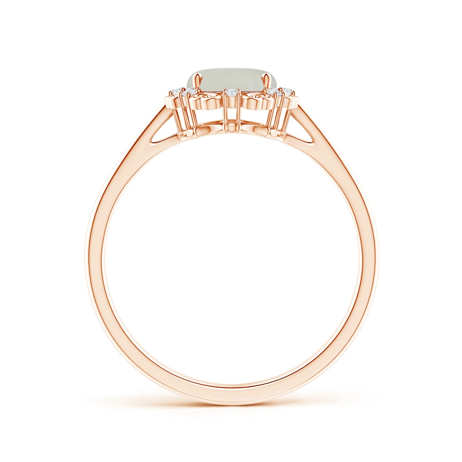 A - Moonstone / 1.16 CT / 14 KT Rose Gold