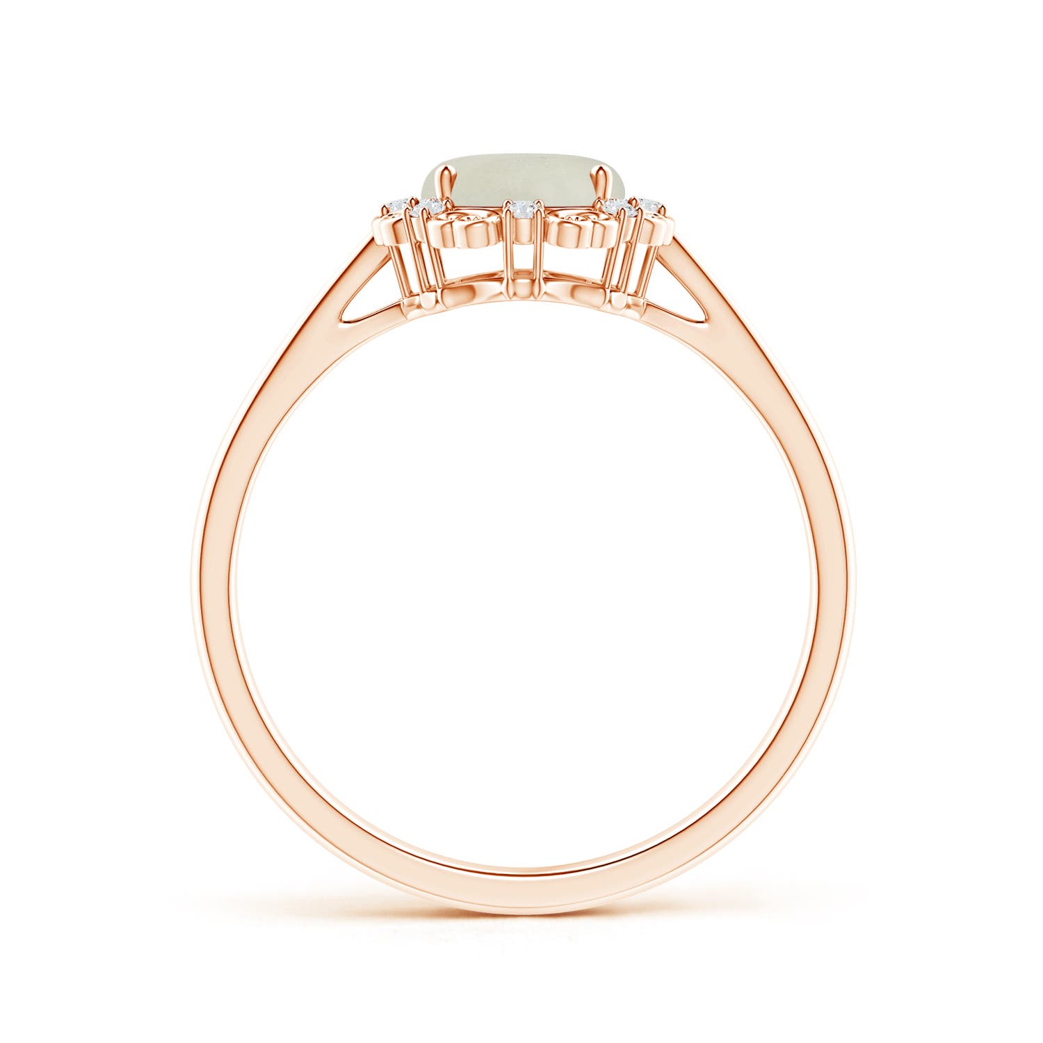 AA - Moonstone / 1.16 CT / 14 KT Rose Gold