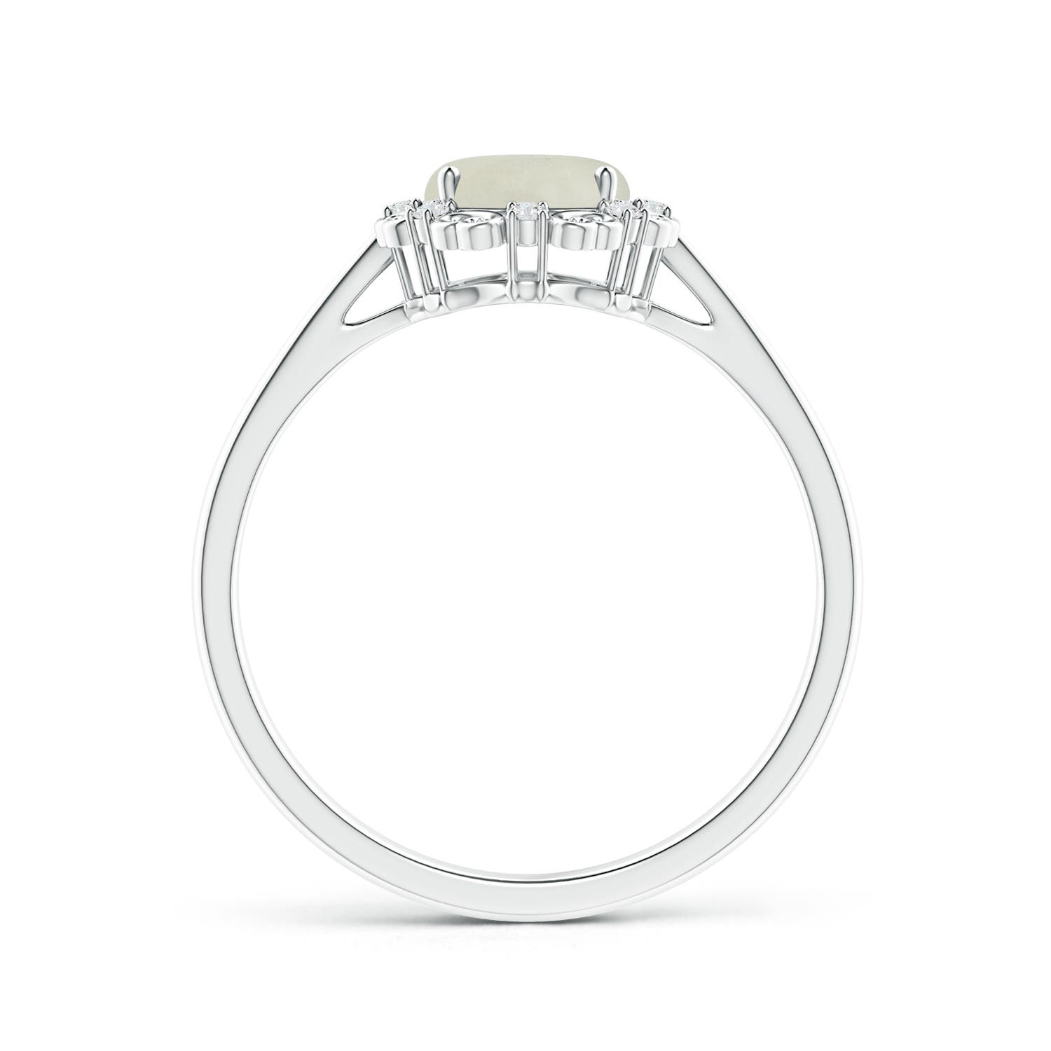 AA - Moonstone / 1.16 CT / 14 KT White Gold