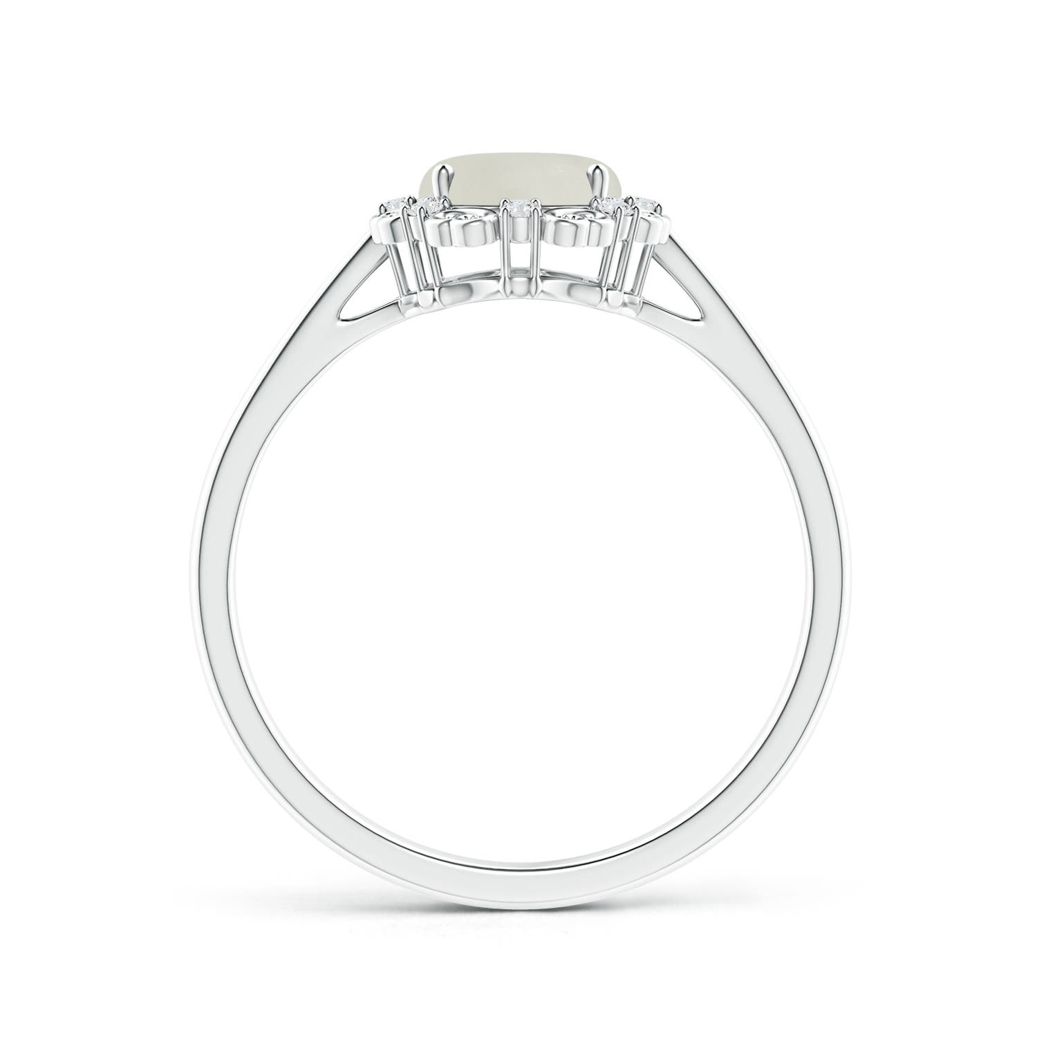 AAA - Moonstone / 1.16 CT / 14 KT White Gold