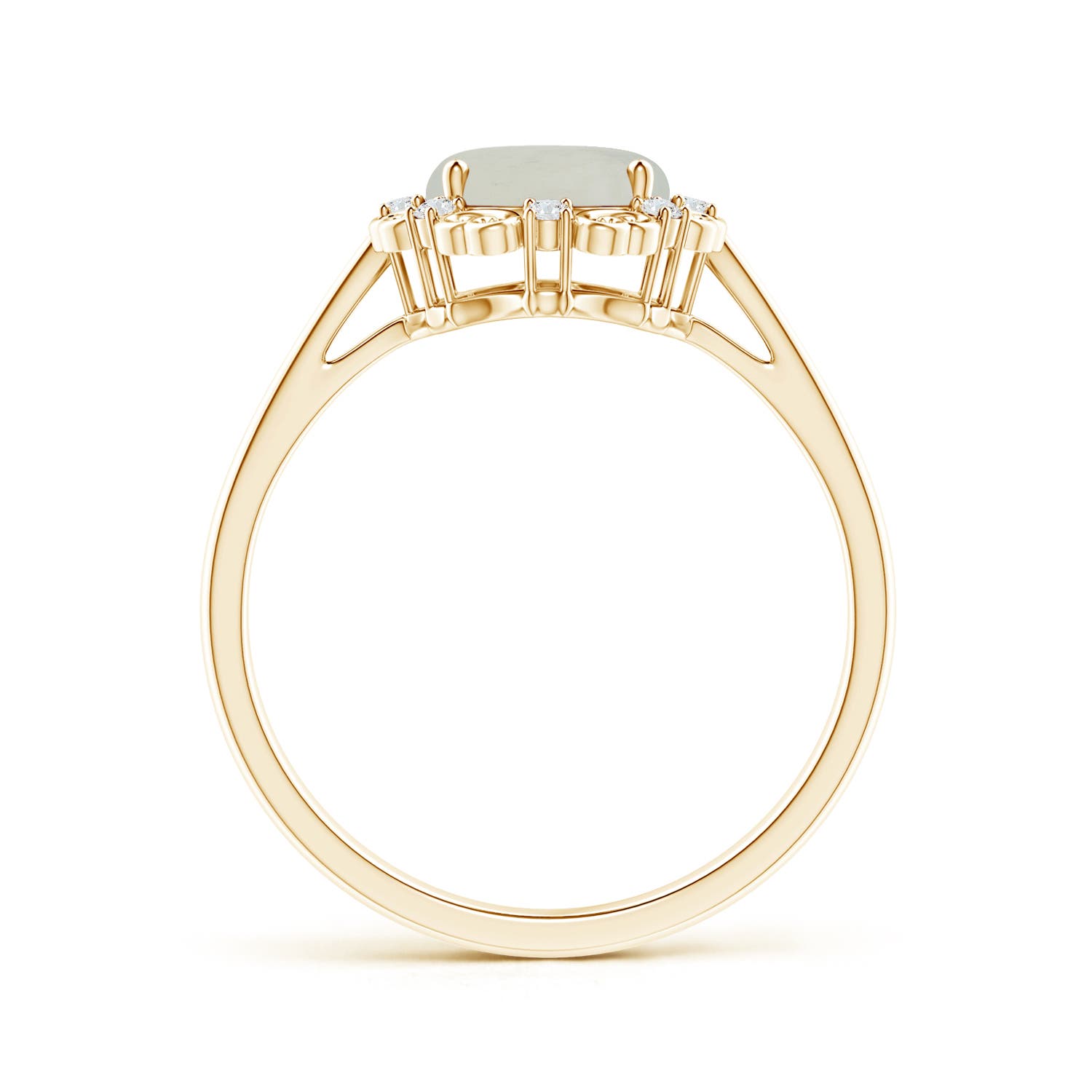 A - Moonstone / 1.78 CT / 14 KT Yellow Gold