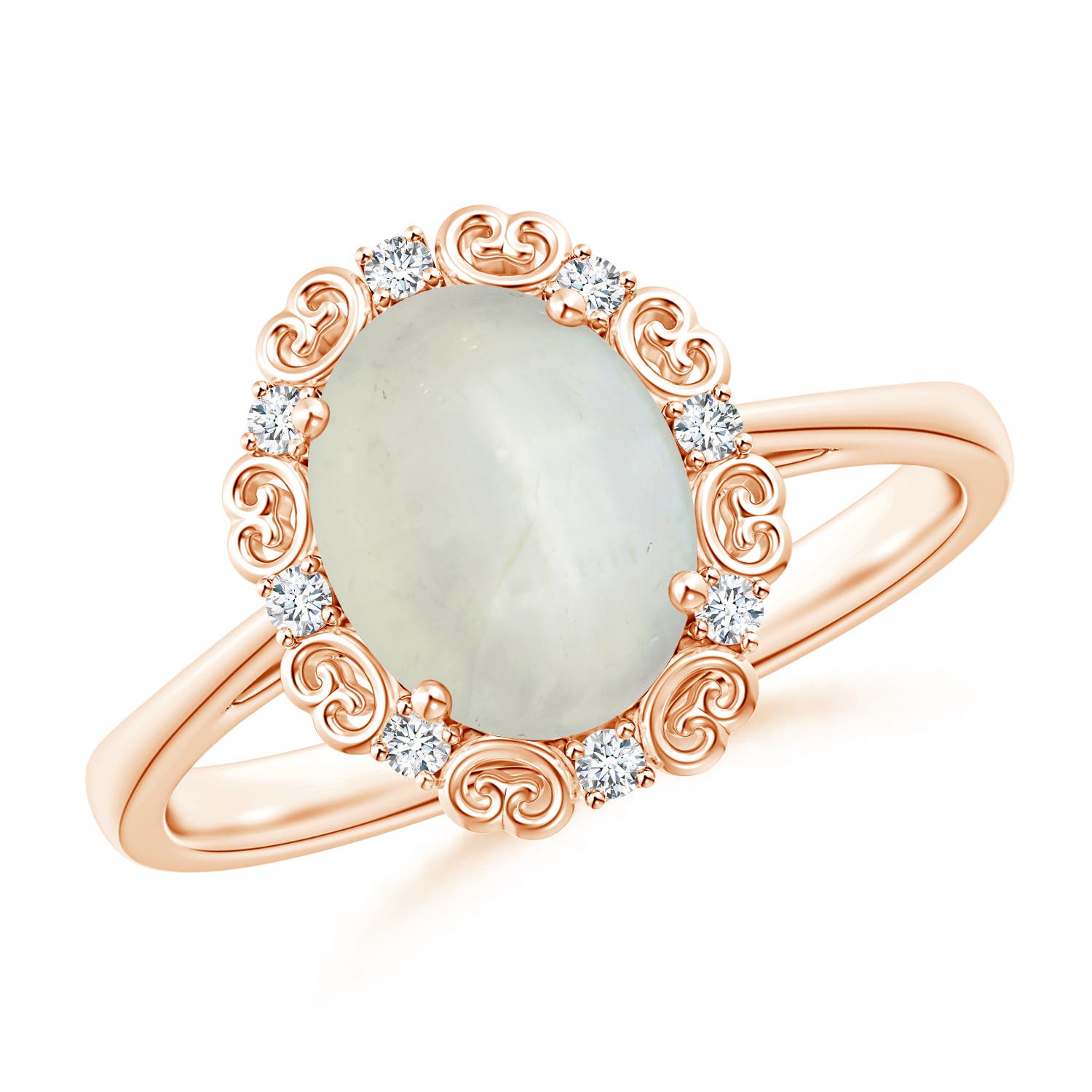 AA - Moonstone / 1.78 CT / 14 KT Rose Gold