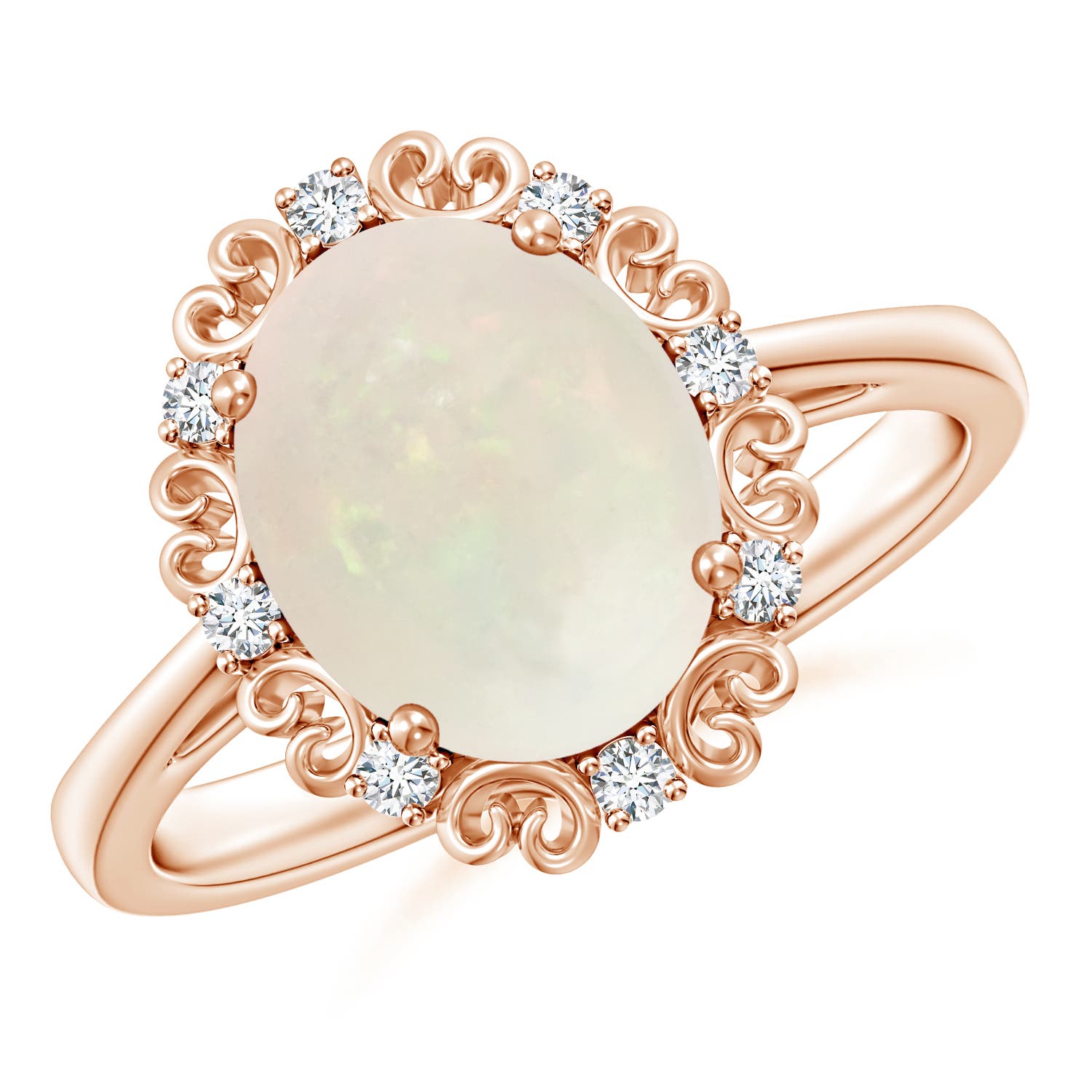 A - Opal / 1.56 CT / 14 KT Rose Gold