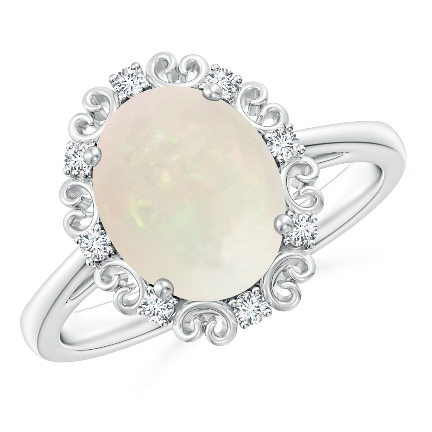 A - Opal / 1.56 CT / 14 KT White Gold