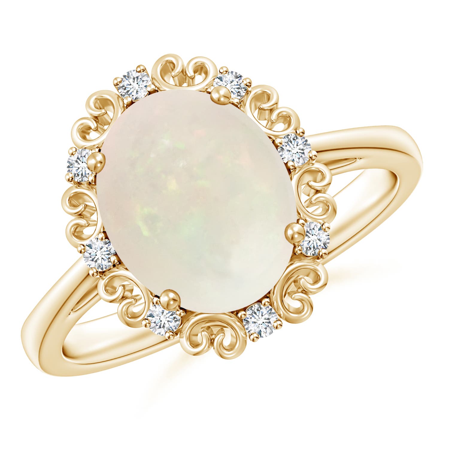 A - Opal / 1.56 CT / 14 KT Yellow Gold