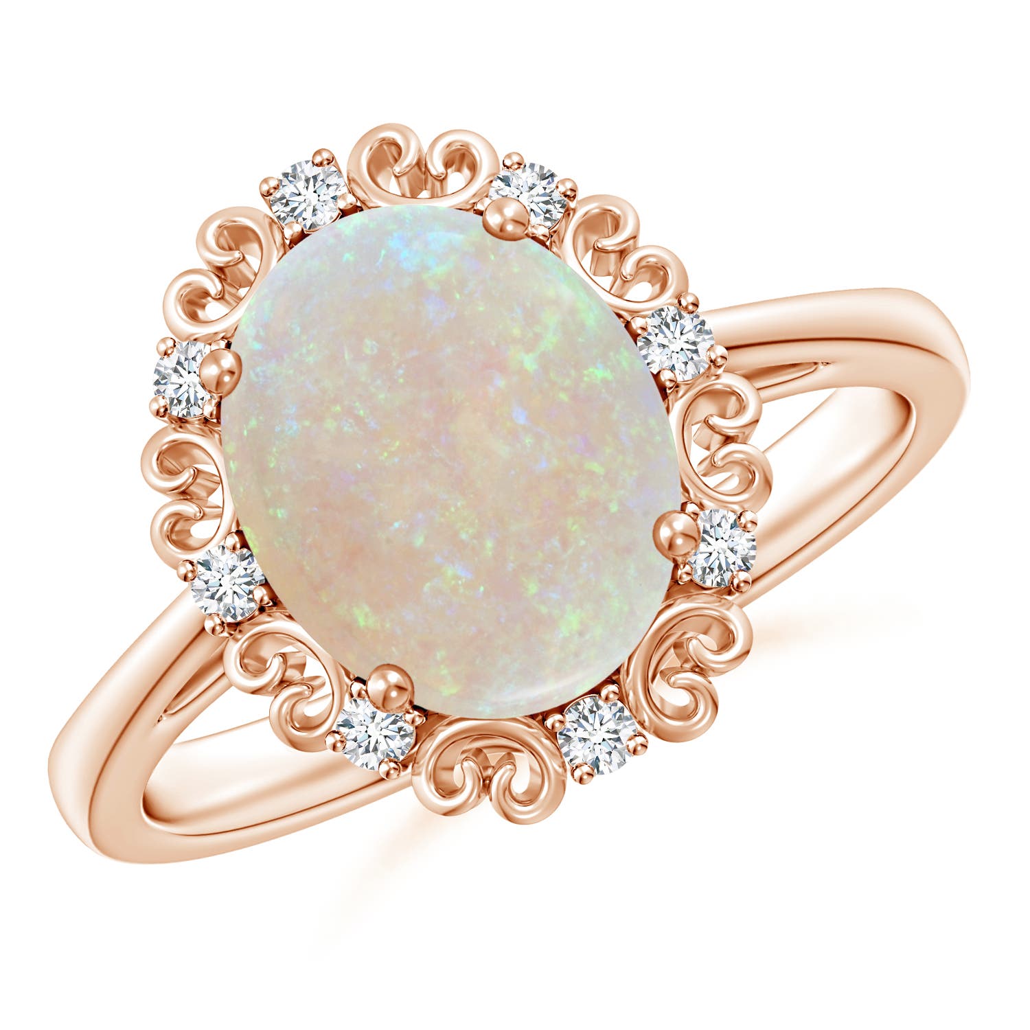 AA - Opal / 1.56 CT / 14 KT Rose Gold