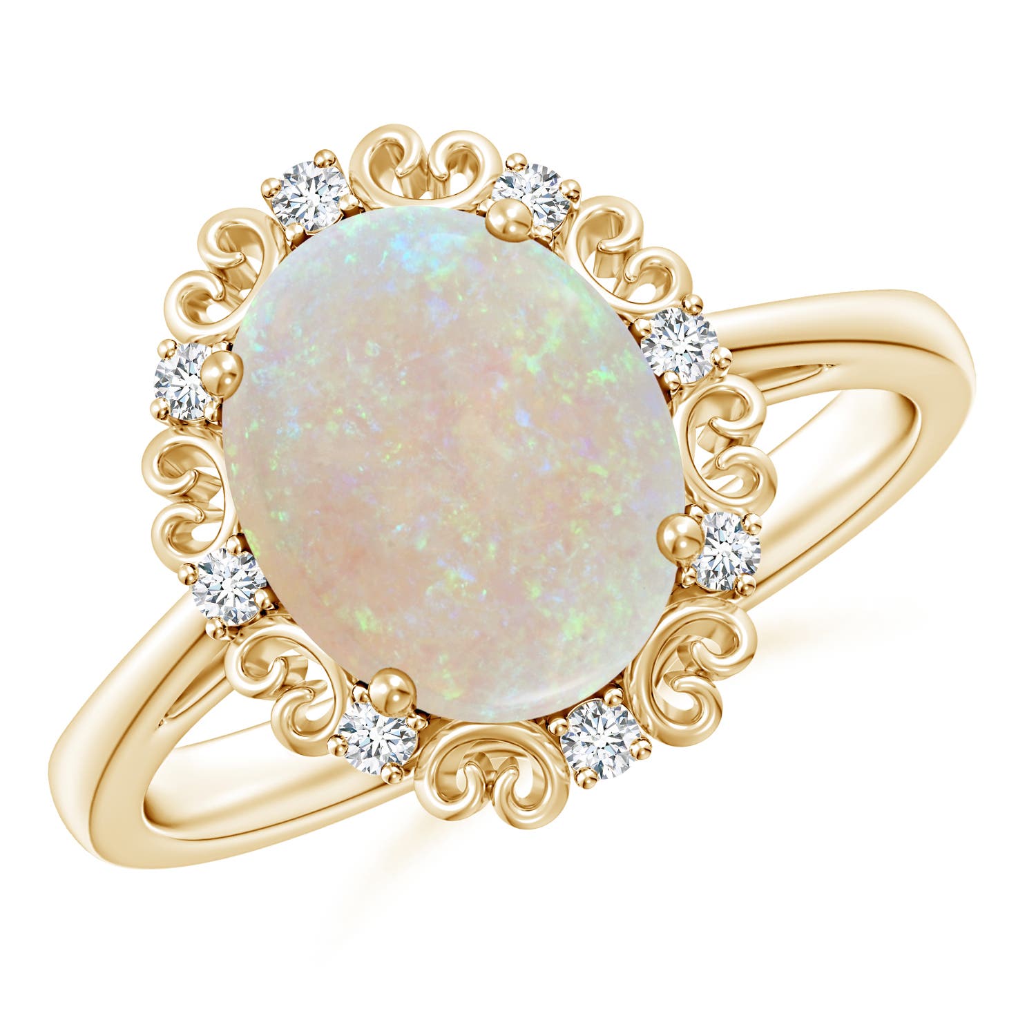 AA - Opal / 1.56 CT / 14 KT Yellow Gold