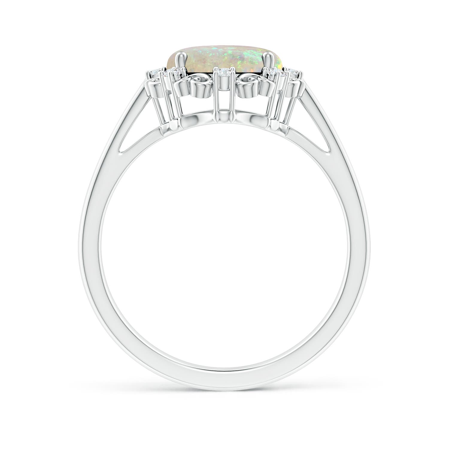 AAA - Opal / 1.56 CT / 14 KT White Gold