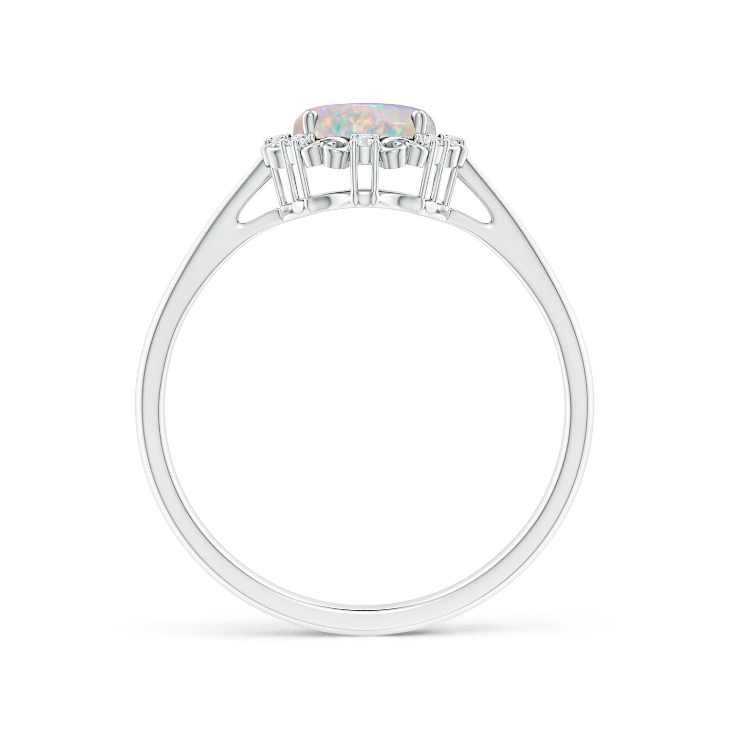 AAAA - Opal / 0.86 CT / 14 KT White Gold