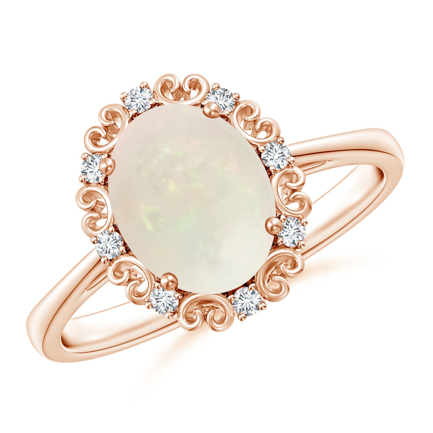 A - Opal / 1.18 CT / 14 KT Rose Gold