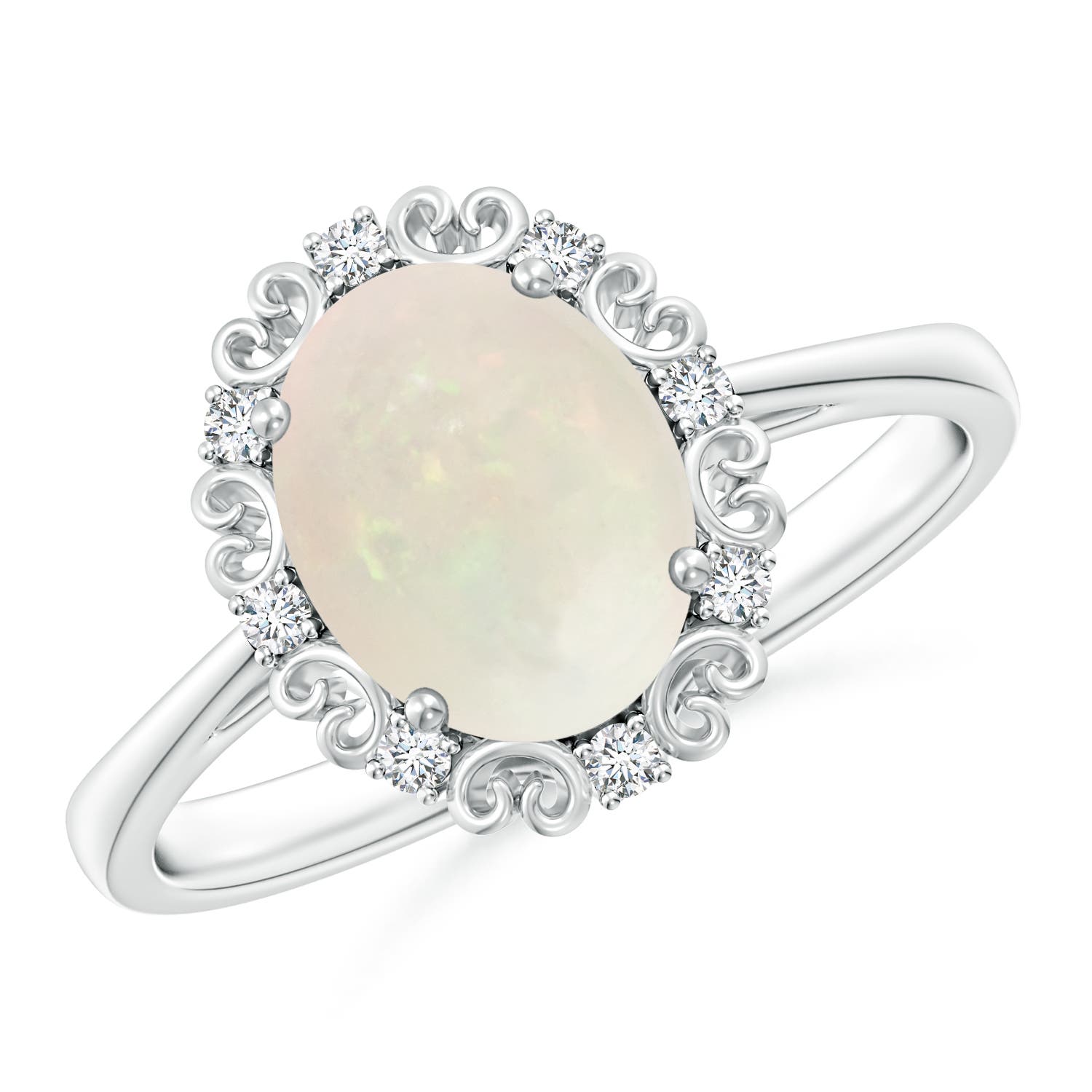 A - Opal / 1.18 CT / 14 KT White Gold