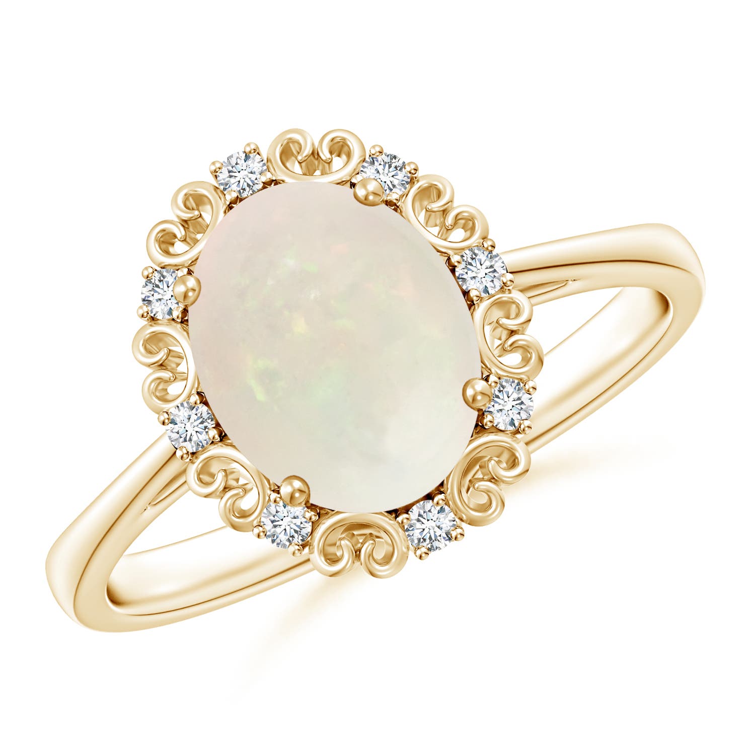 A - Opal / 1.18 CT / 14 KT Yellow Gold