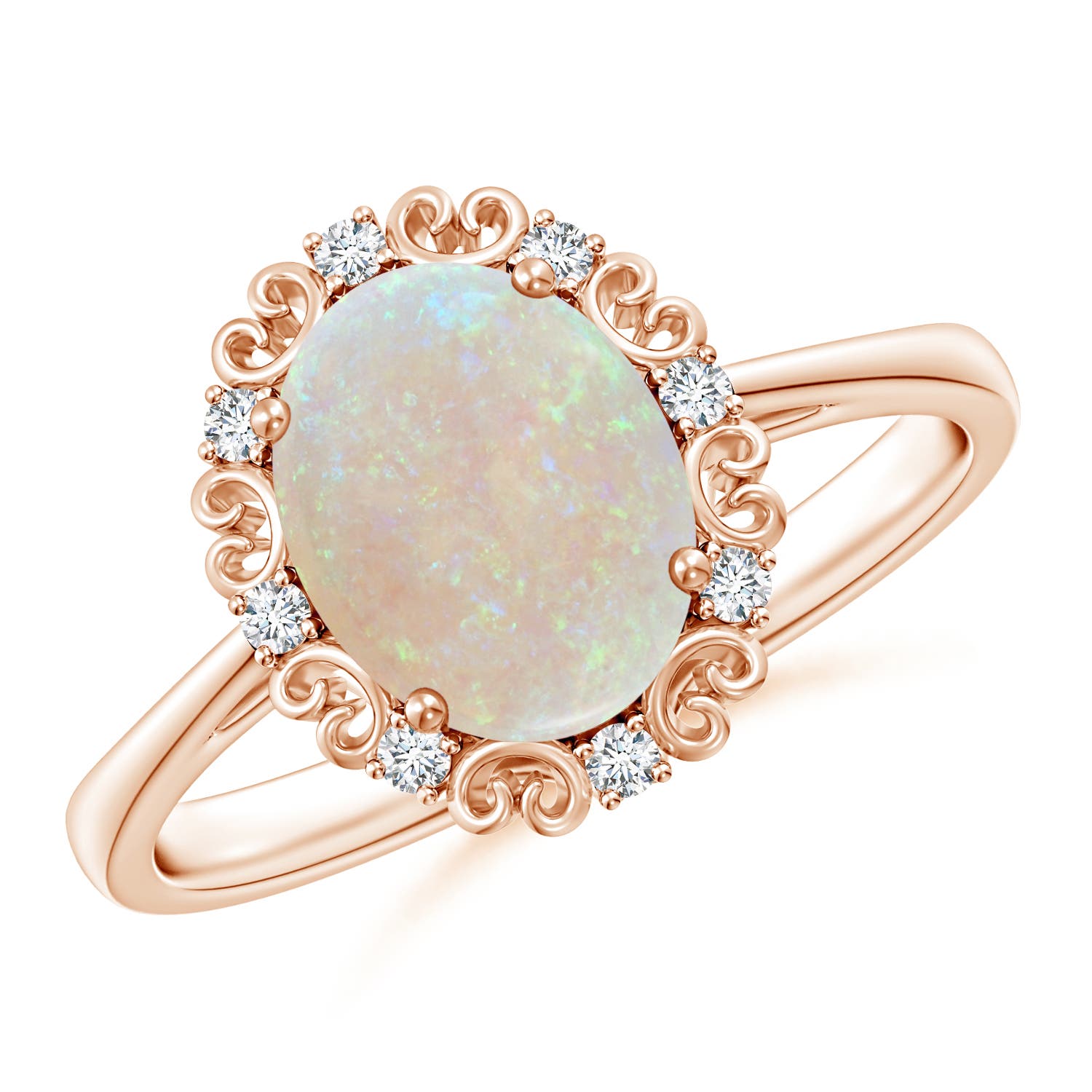 AA - Opal / 1.18 CT / 14 KT Rose Gold