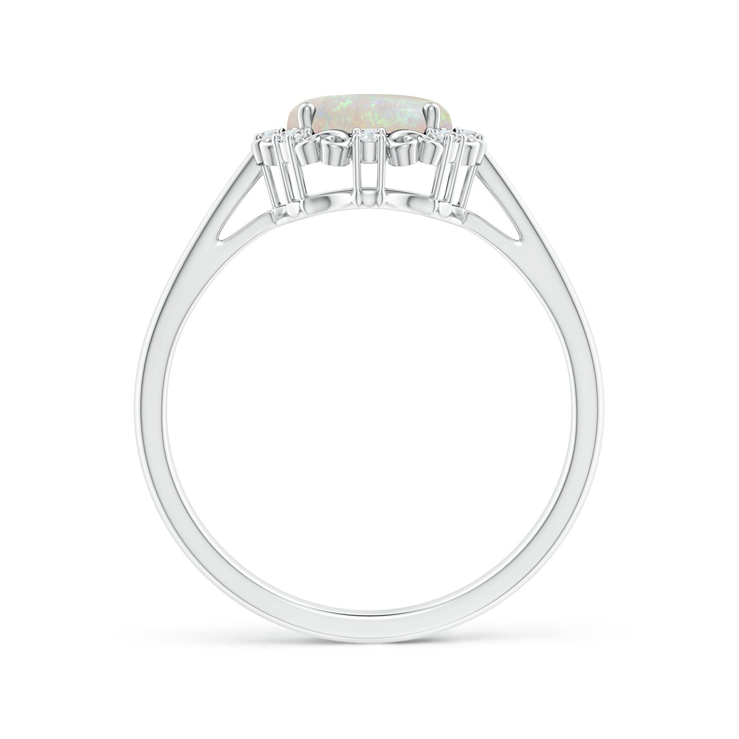 AA - Opal / 1.18 CT / 14 KT White Gold