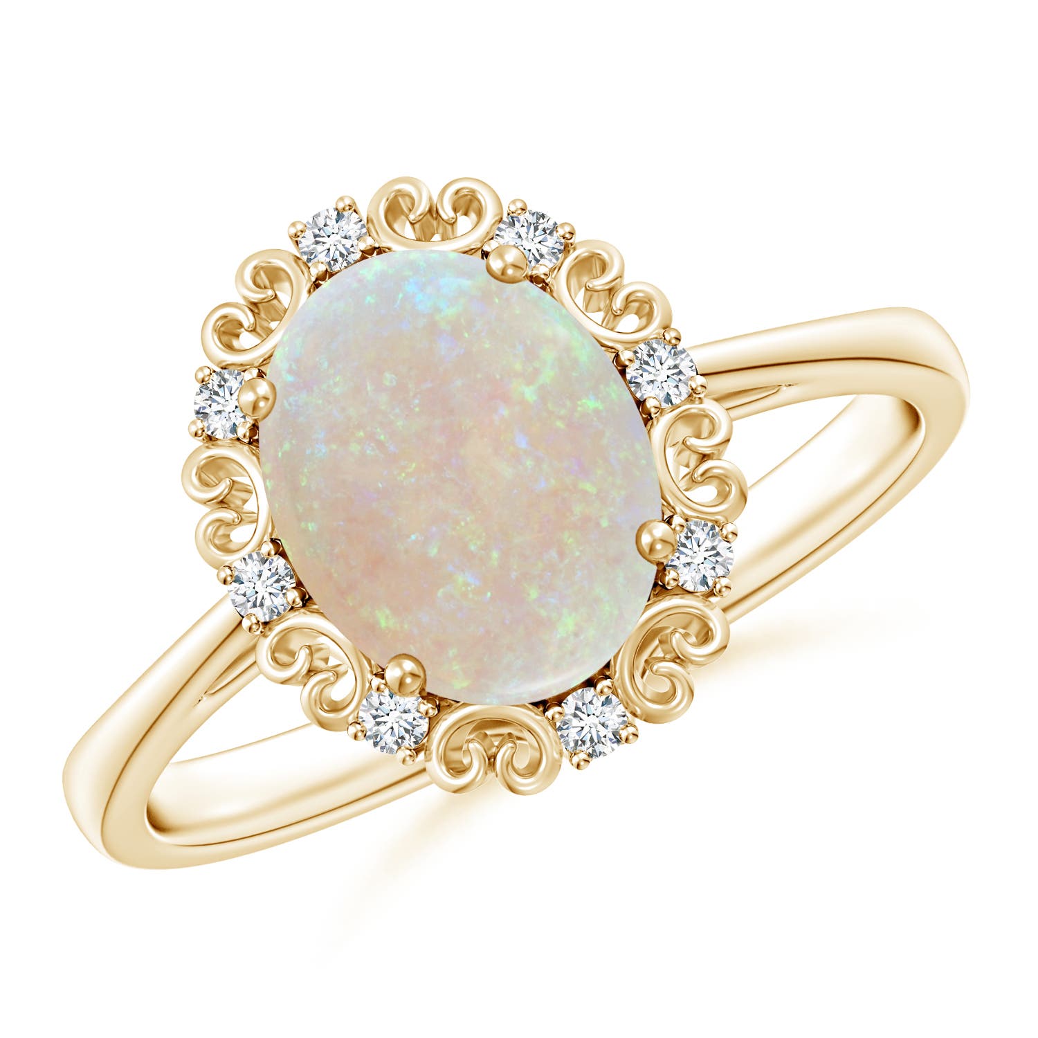 AA - Opal / 1.18 CT / 14 KT Yellow Gold