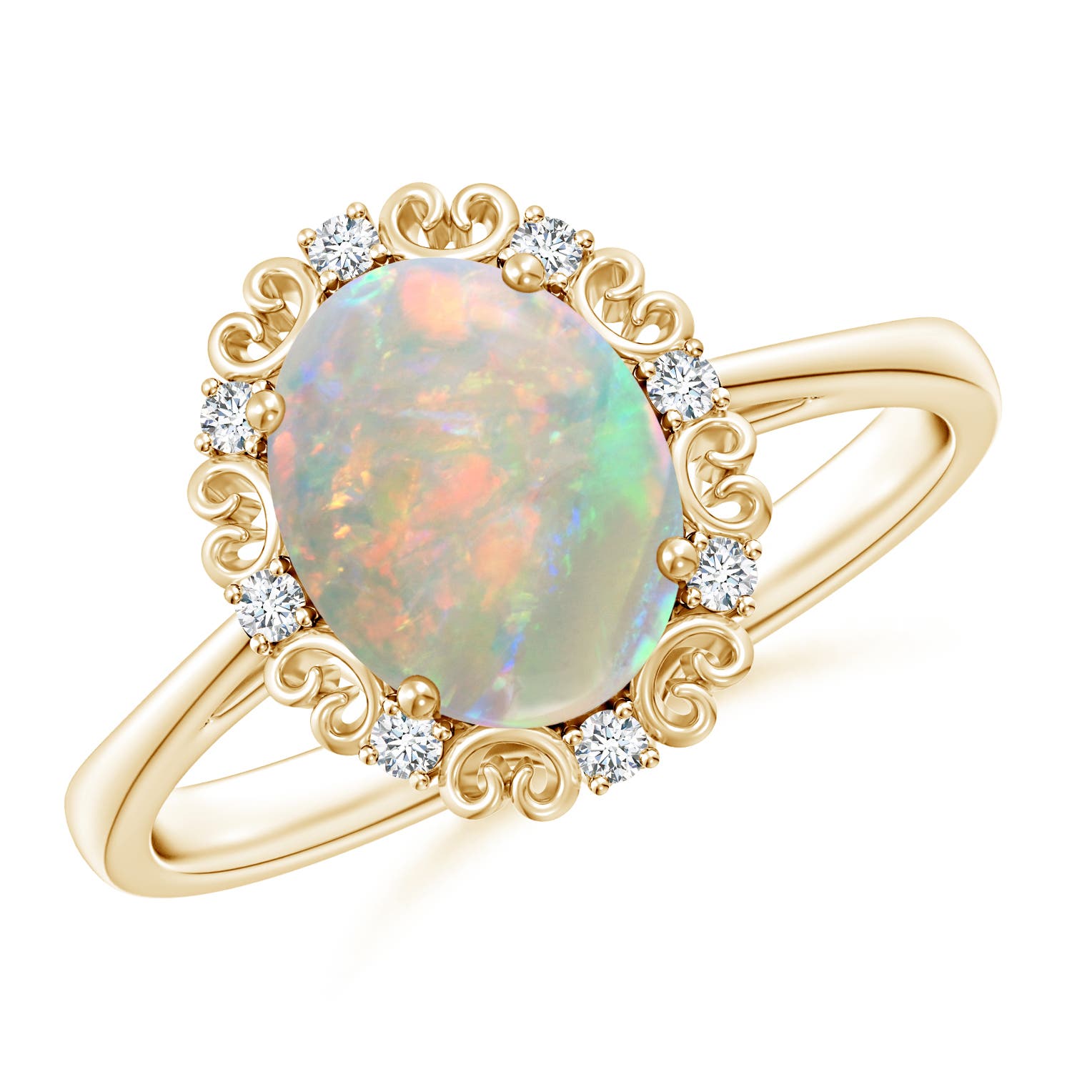 AAAA - Opal / 1.18 CT / 14 KT Yellow Gold