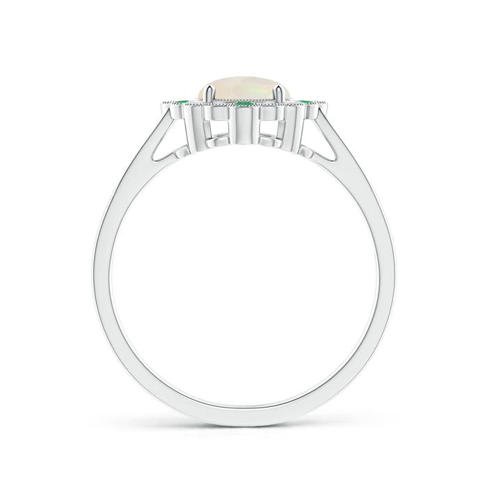 A - Opal / 0.81 CT / 14 KT White Gold