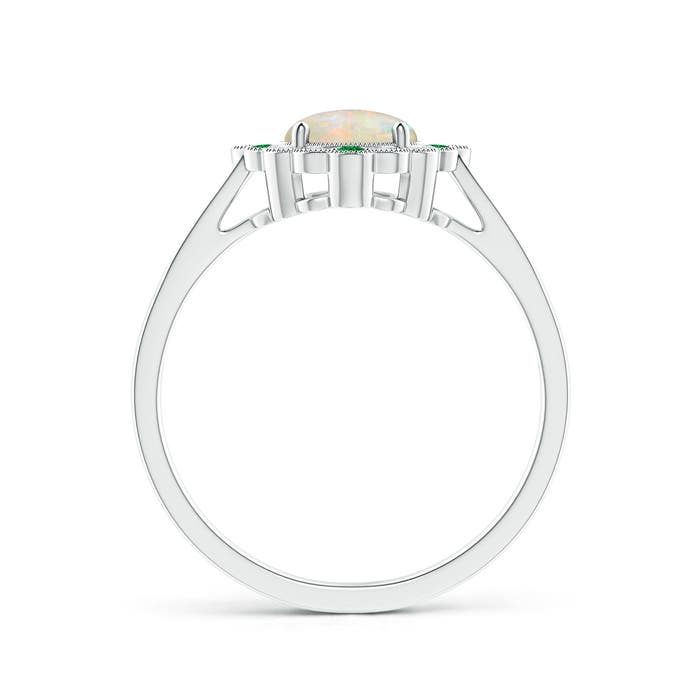 AAAA - Opal / 0.81 CT / 14 KT White Gold