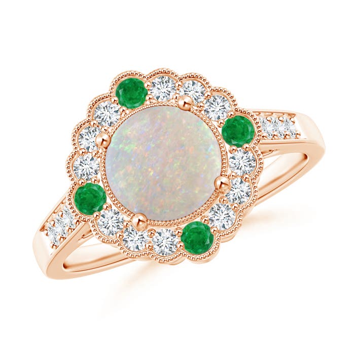 AA - Opal / 1.25 CT / 14 KT Rose Gold