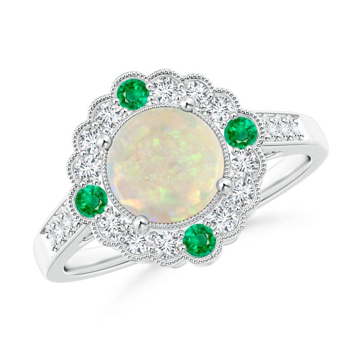 AAA - Opal / 1.25 CT / 14 KT White Gold