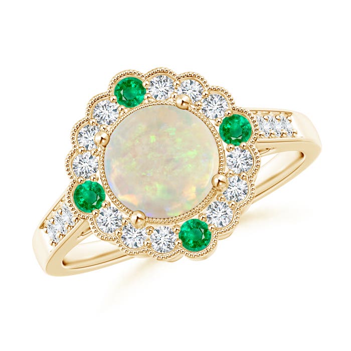 AAA - Opal / 1.25 CT / 14 KT Yellow Gold