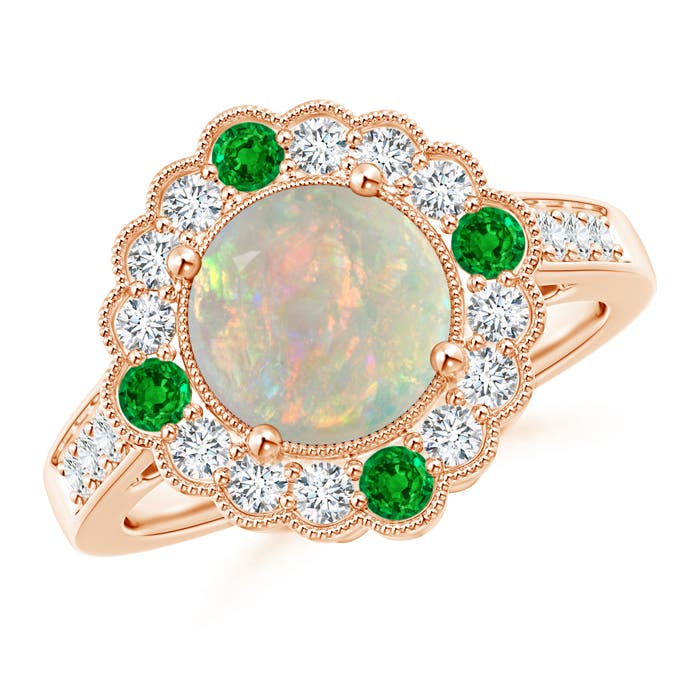 AAAA - Opal / 1.87 CT / 14 KT Rose Gold