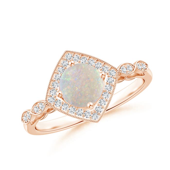 AA - Opal / 0.66 CT / 14 KT Rose Gold