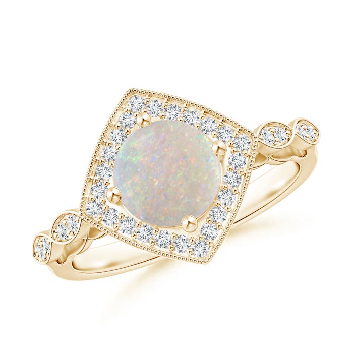 AA - Opal / 1.01 CT / 14 KT Yellow Gold