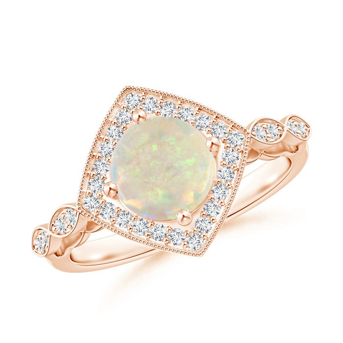 AAA - Opal / 1.01 CT / 14 KT Rose Gold