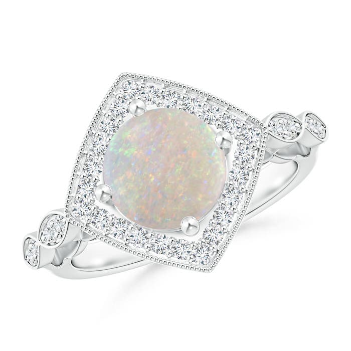 AA - Opal / 1.47 CT / 14 KT White Gold