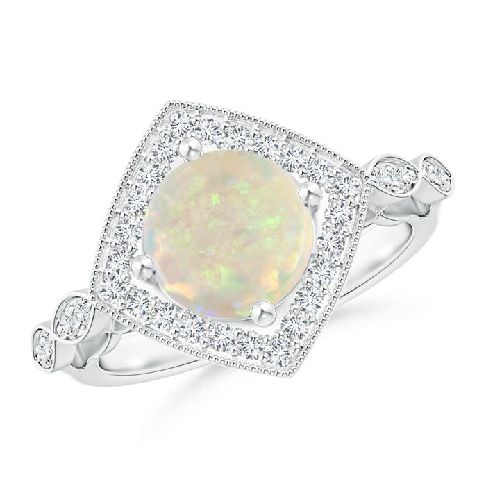 AAA - Opal / 1.47 CT / 14 KT White Gold