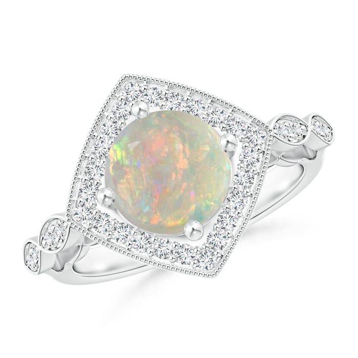 AAAA - Opal / 1.47 CT / 14 KT White Gold