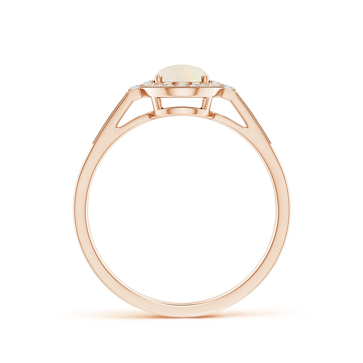 A - Opal / 0.77 CT / 14 KT Rose Gold