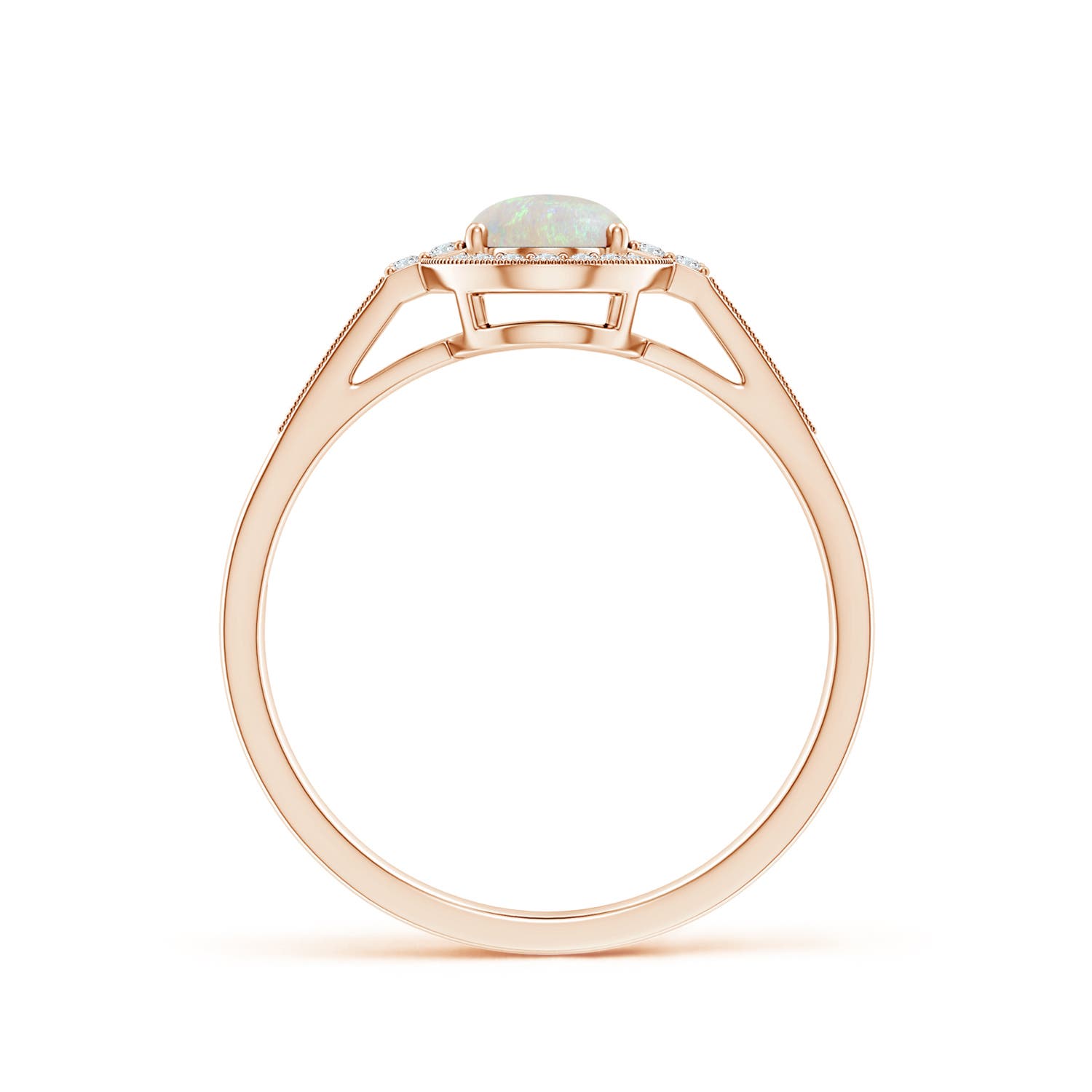 AA - Opal / 0.77 CT / 14 KT Rose Gold