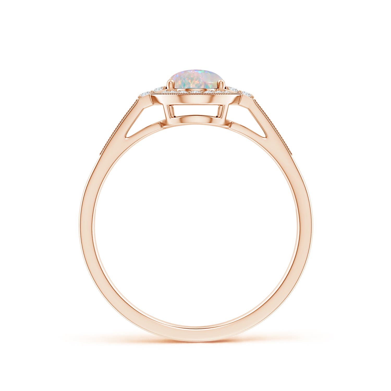 AAAA - Opal / 0.77 CT / 14 KT Rose Gold