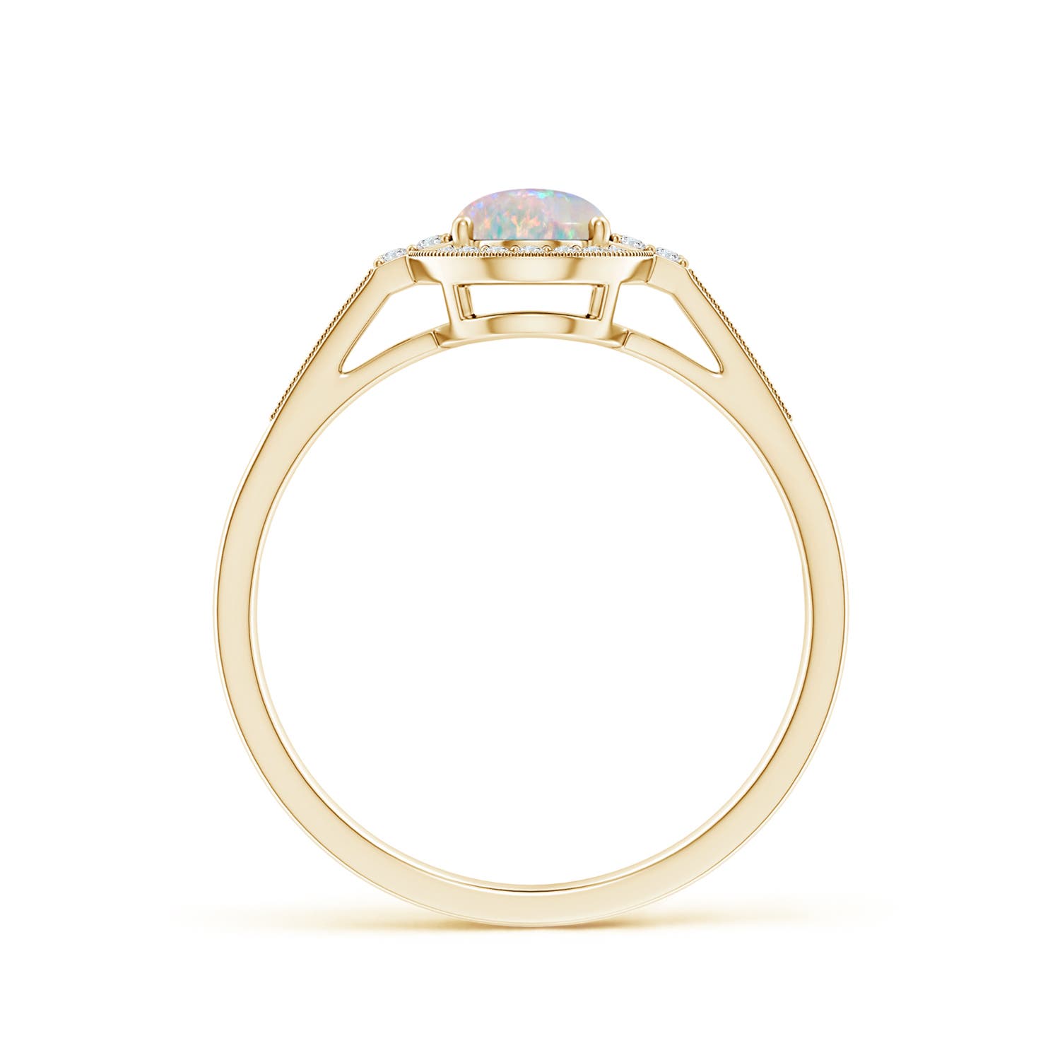 AAAA - Opal / 0.77 CT / 14 KT Yellow Gold