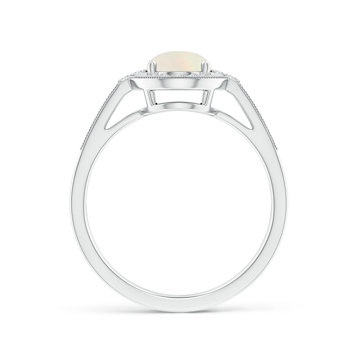 A - Opal / 1.25 CT / 14 KT White Gold