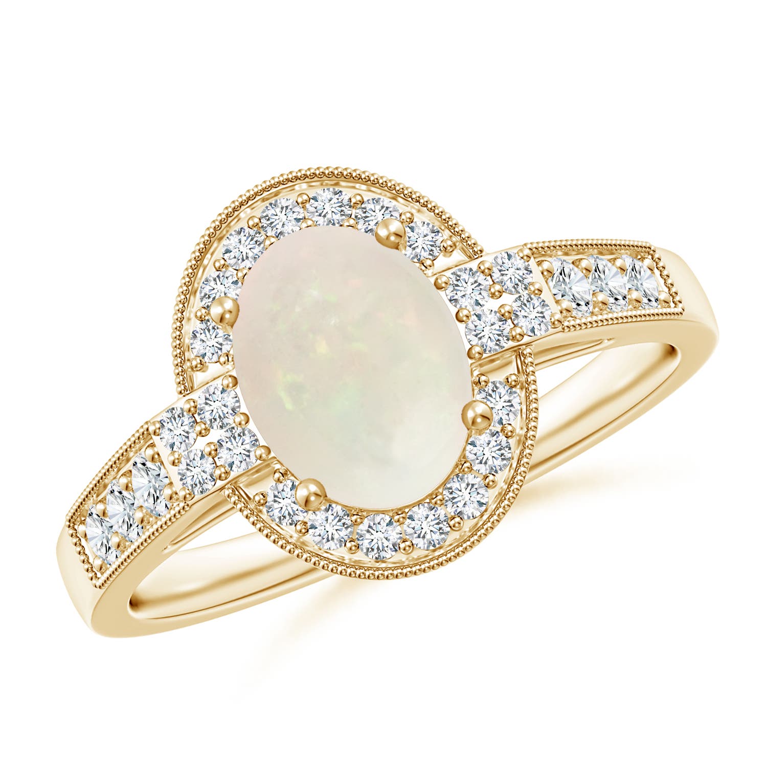 A - Opal / 1.25 CT / 14 KT Yellow Gold