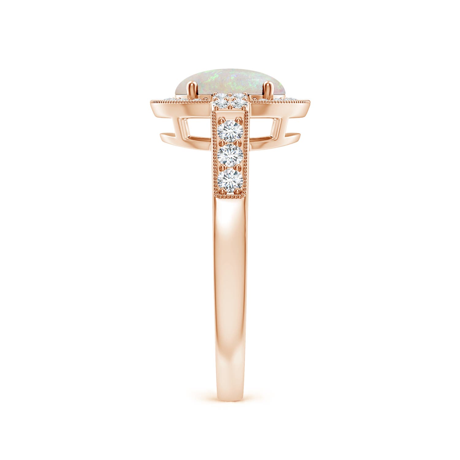 AA - Opal / 1.25 CT / 14 KT Rose Gold