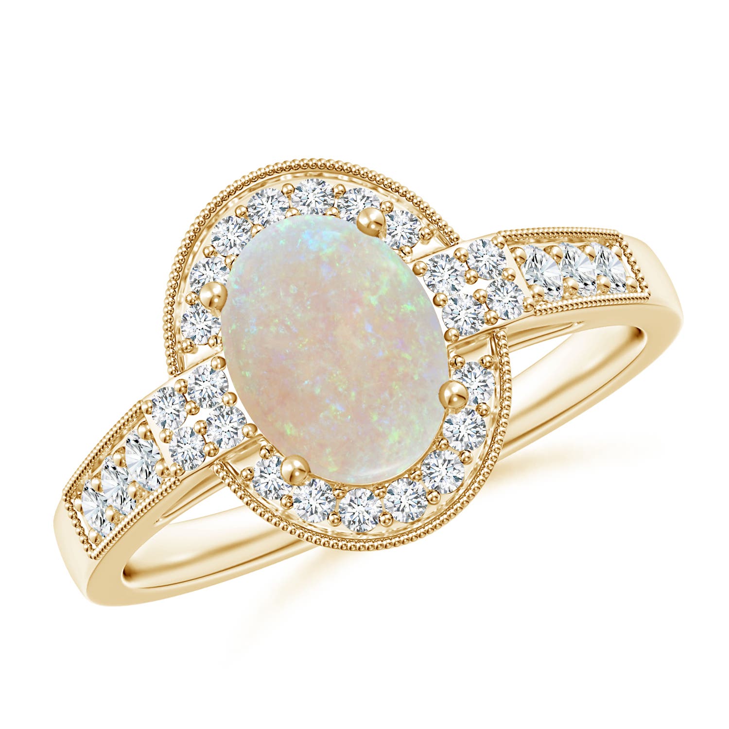 AA - Opal / 1.25 CT / 14 KT Yellow Gold