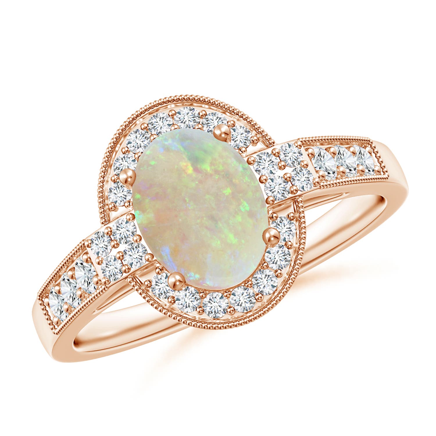 AAA - Opal / 1.25 CT / 14 KT Rose Gold