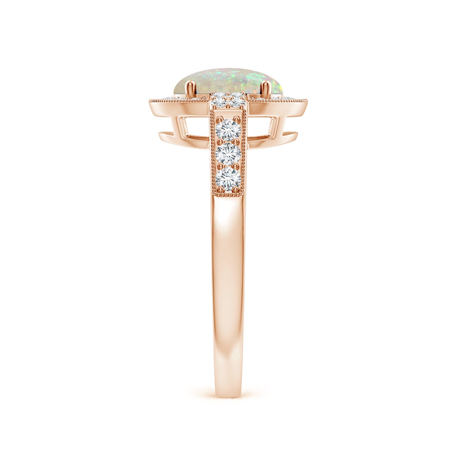 AAA - Opal / 1.25 CT / 14 KT Rose Gold