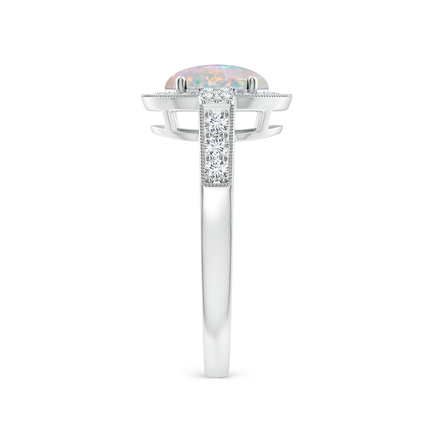 AAAA - Opal / 1.25 CT / 14 KT White Gold