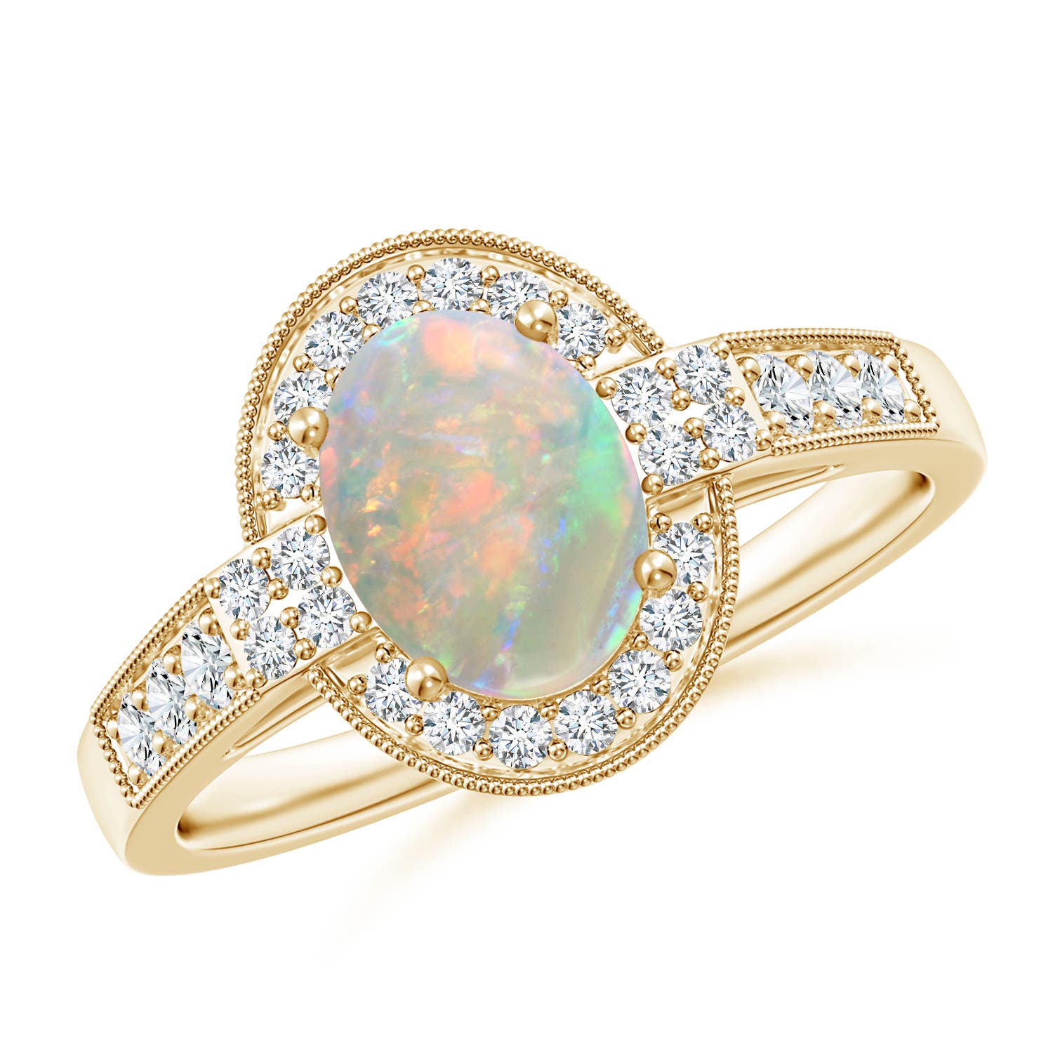 AAAA - Opal / 1.25 CT / 14 KT Yellow Gold