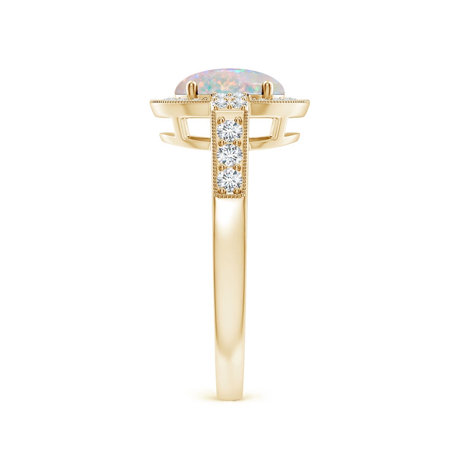 AAAA - Opal / 1.25 CT / 14 KT Yellow Gold