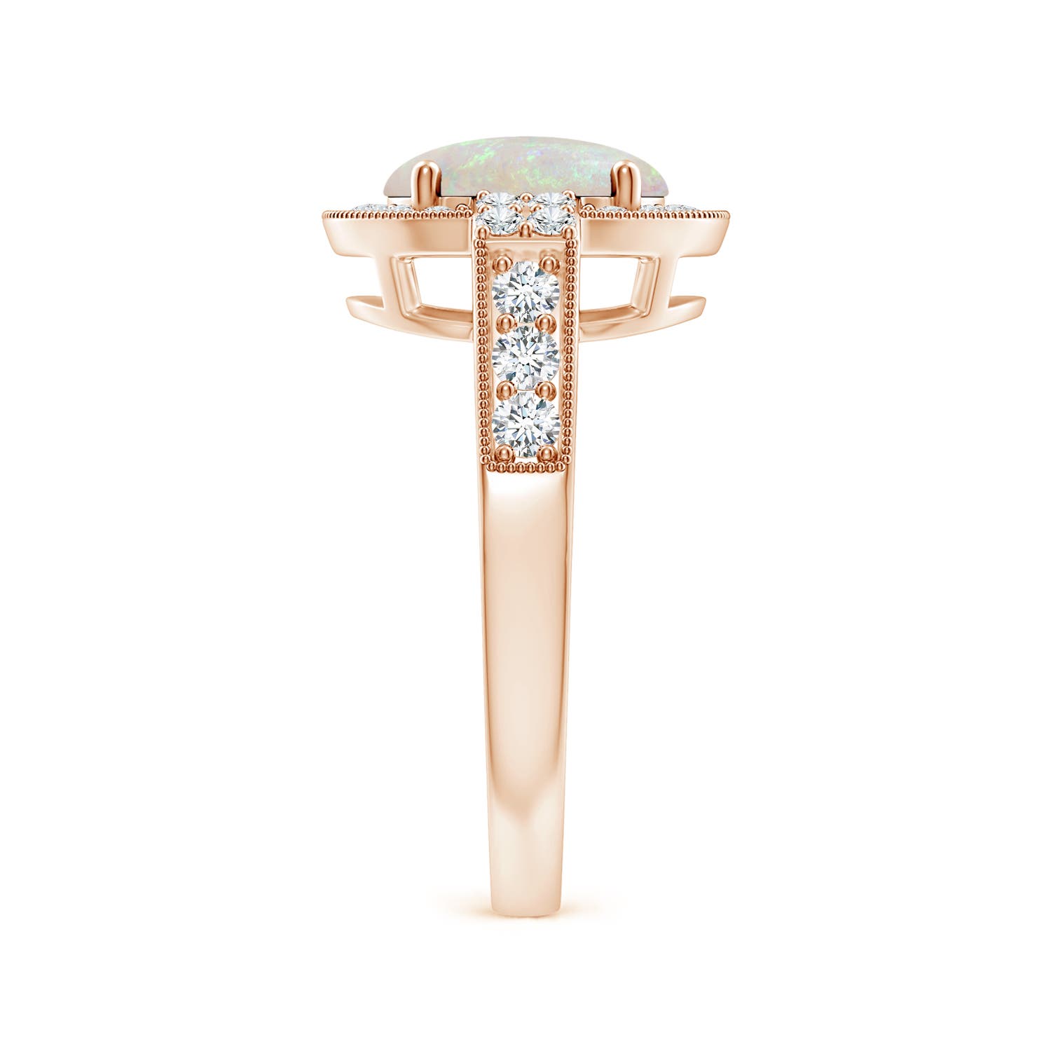 AA - Opal / 1.72 CT / 14 KT Rose Gold