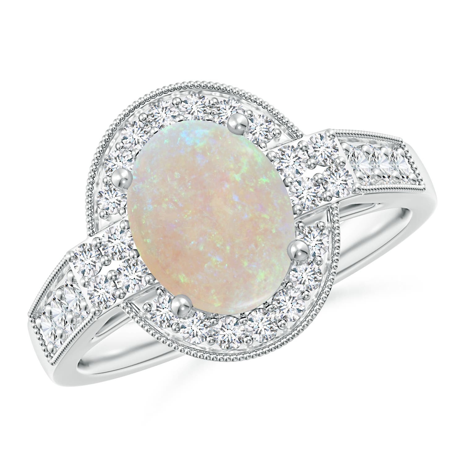 AA - Opal / 1.72 CT / 14 KT White Gold