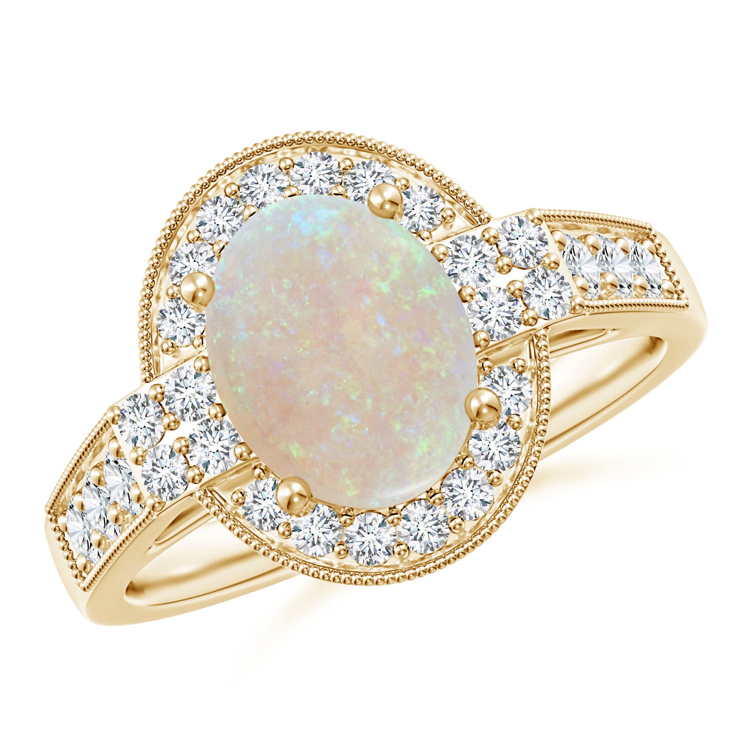 AA - Opal / 1.72 CT / 14 KT Yellow Gold