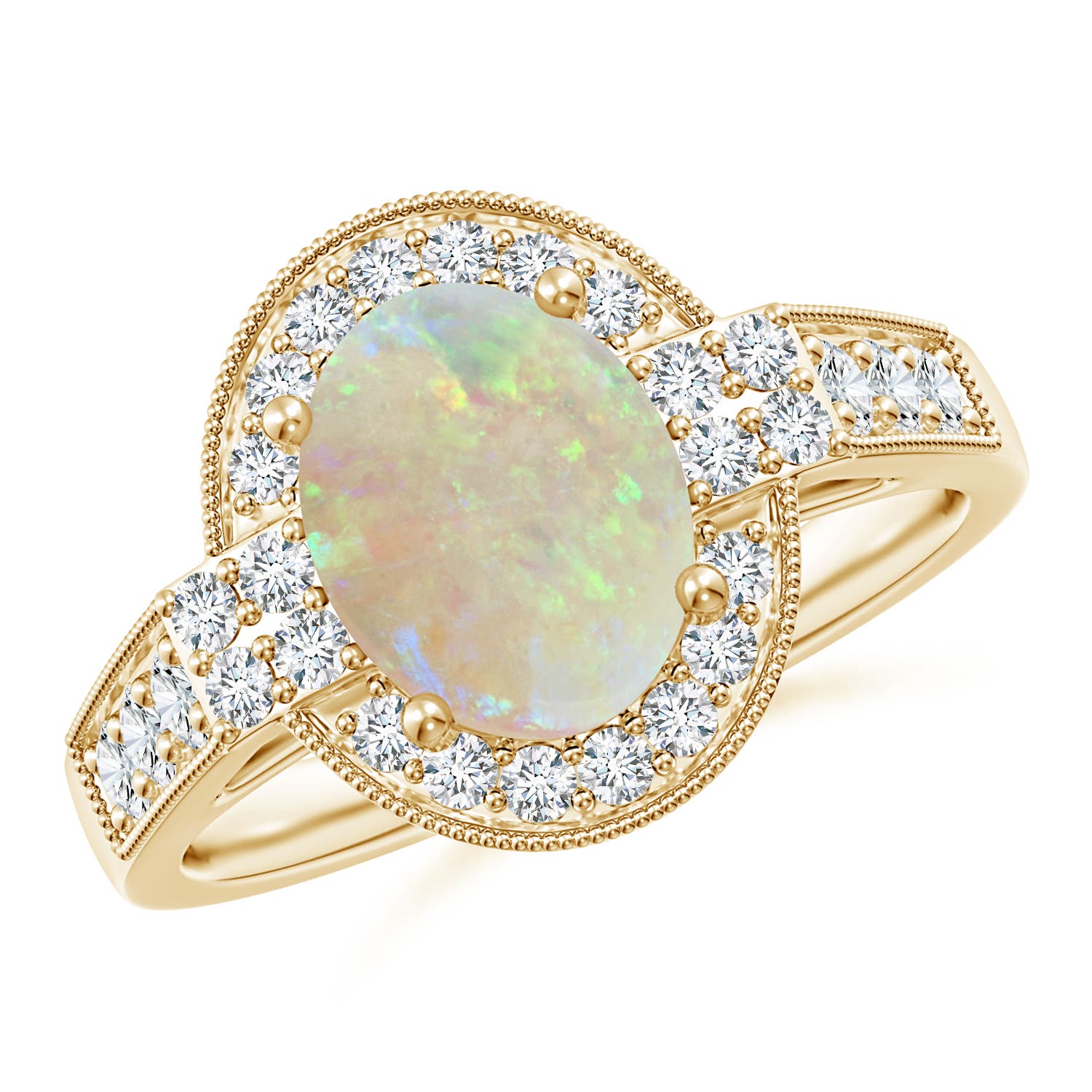 AAA - Opal / 1.72 CT / 14 KT Yellow Gold