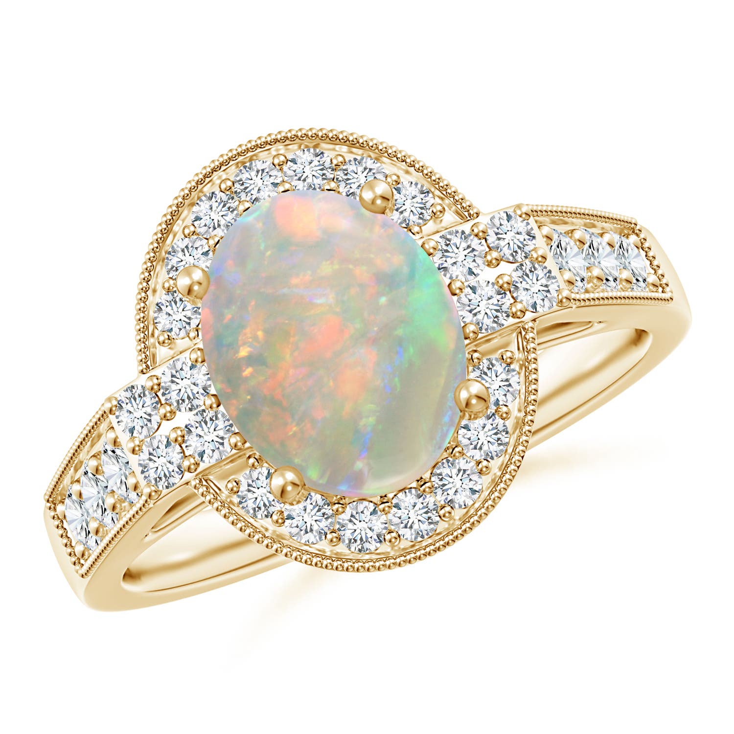 AAAA - Opal / 1.72 CT / 14 KT Yellow Gold